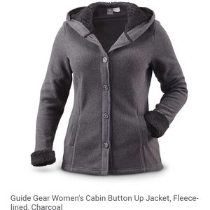 Guide Gear Cabin Button Up Fleece Lined Jacket